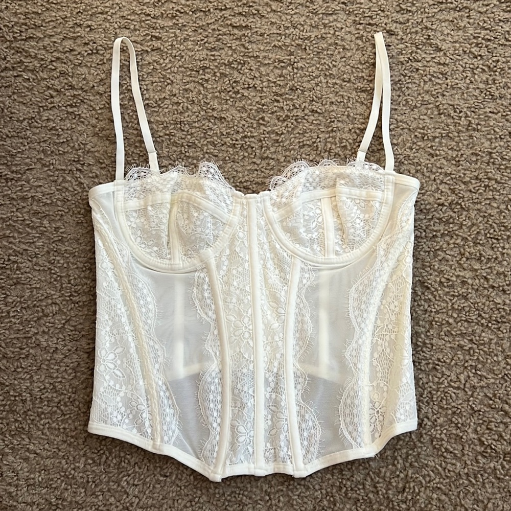 Urban Outfitters Out From Under White Corset